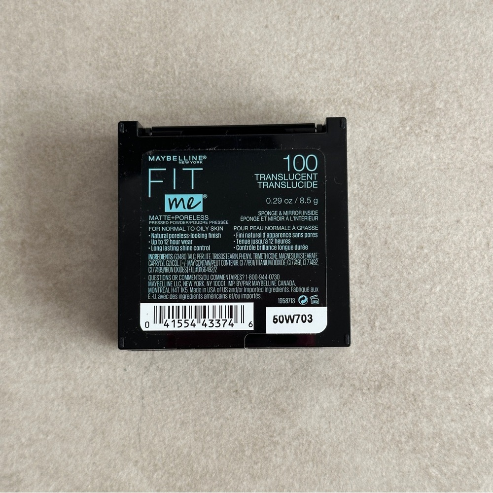 Maybelline Fit Me Matte + Poreless Powder Translucent 100 - Picture 3 of 3